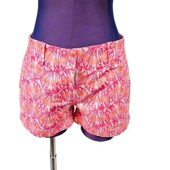 Vineyard Vines Colorful Pink & Orange Chino Shorts Size 0 Women's - Picture 2 of 10